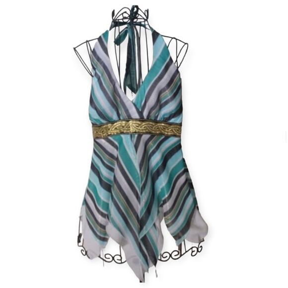 NWT Cache Halter Top Size 10 Handkerchief Chiffon - Picture 2 of 6